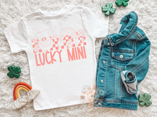 Lucky Mini SVG-Saint Patrick's Day Cricut Cut Files-clover svg, leprechaun svg, lucky mini svg, groovy leprechaun svg designs, png for kids