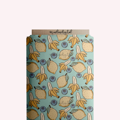 Summer Fruit Seamless File Sublimation Digital Design Download, banana seamless file, lemon seamless file, boy seamless file, trendy design