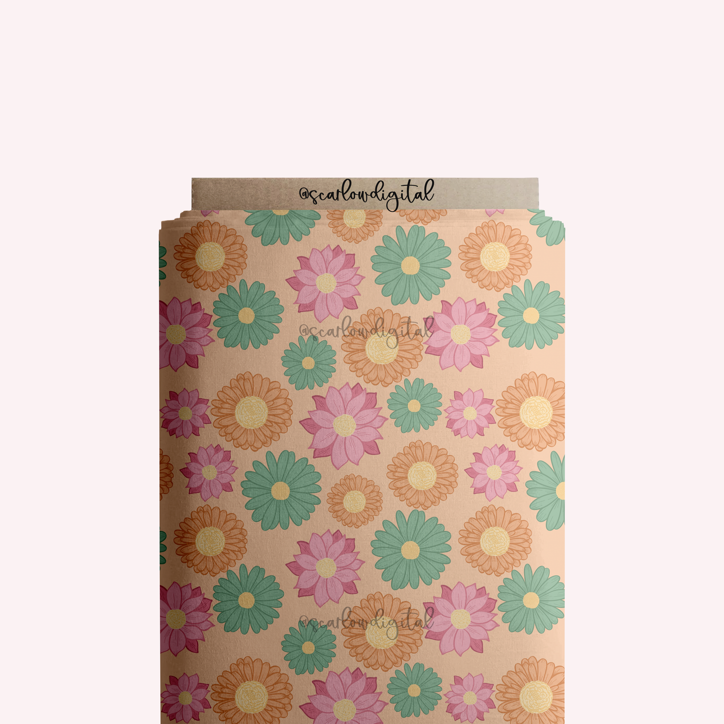 Floral Seamless Pattern-Summer Sublimation Digital Design Download-spring seamless file, back to school seamless file, repeating files
