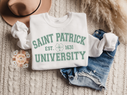 Saint Patrick University SVG-St Patty Day Cricut Cut Files Digital Design Download-shamrock svg, lucky svg, leprechaun svg, clover svg files