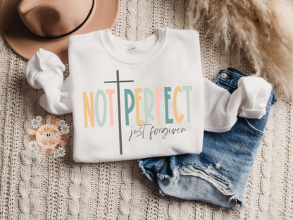 Not Perfect Just Forgiven PNG-Christian Sublimation Digital Design Download-bible verse png, scripture png, religious png, jesus christ png