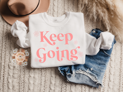 Keep Going SVG Digital Design Download, inspirational svg, motivational svg, small business svg, flowers svg, floral svg, phrase saying svg