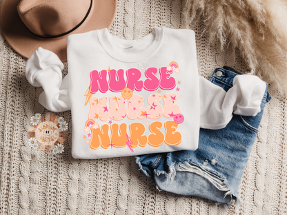 Nurse PNG-Vintage Sublimation Digital Design Download-retro nurse png, nurse tshirt design, boho nurse png, png for nurses, healthcare png