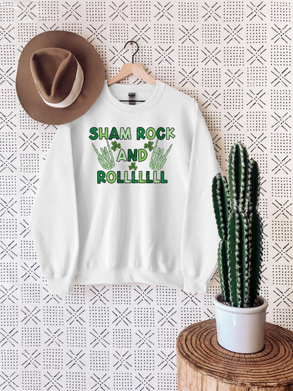 Shamrock and Roll PNG sublimation design download for St Patricks Day, St Patricks Day PNG for boys, png design for little boys