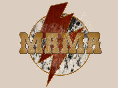 Western Mama PNG sublimation design download, cowhide mama png, png for mama, mama sublimation, country mama png, western rock mama png