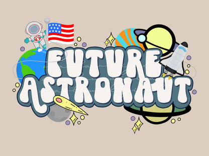 Future Astronaut PNG sublimation design download, png for boys, little boy sublimation, space png, planets png, moon and stars png