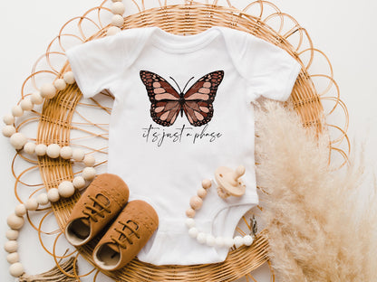 Its Just A Phase Butterfly PNG sublimation design download, butterfly png, png for girls, little girl sublimation designs, commercial use