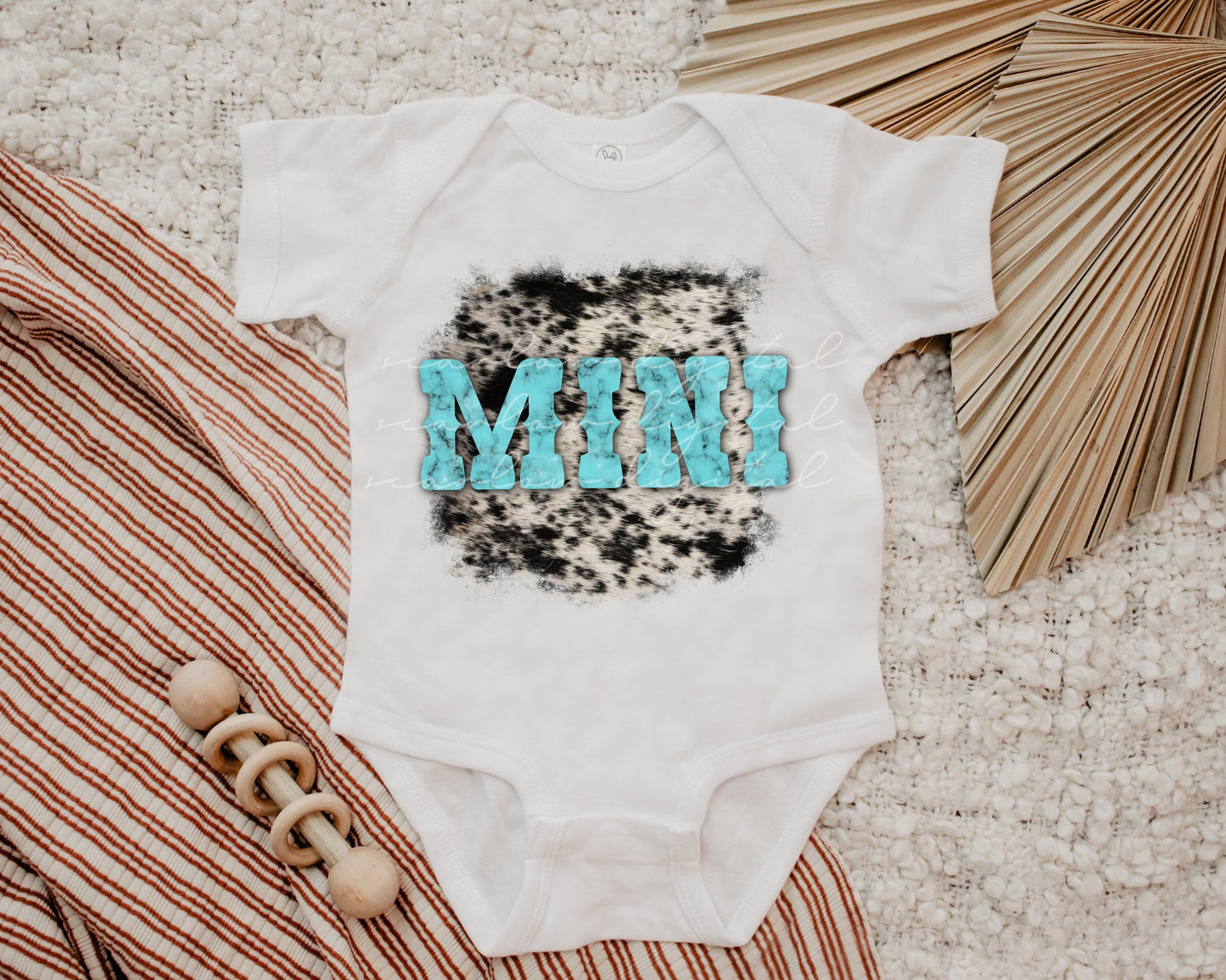 Western Turquoise Cowhide Mama and Mini PNG sublimation design download, western mommy and me PNG designs, cowhide mama png, png for girls