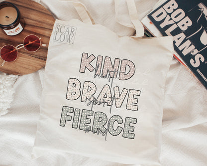 Kind Heart Brave Spirit Fierce Mind Boho Inspirational PNG sublimation design download, boho png, women empowerment png, png for girls