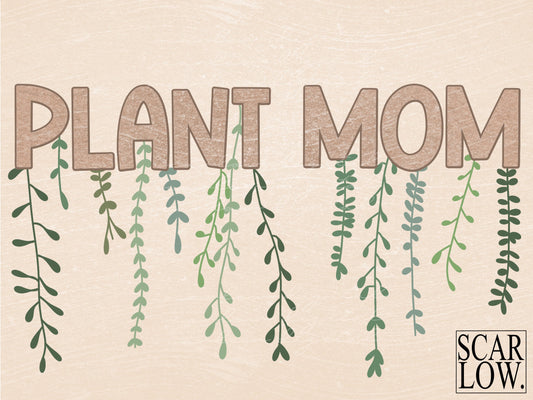 Plant Mom PNG sublimation design download, greenery png, plant mama sublimation, plant lover png, nature png, boho plant png, succulent png