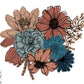 Floral Bouquet PNG sublimation design download, watercolor floral png, watercolor png, elegant png, little girl png, png for women, flowers