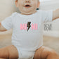 Pink Mini Leopard Print Lightening Strike PNG sublimation design download, little girl png, png for girls, mommy and me png designs