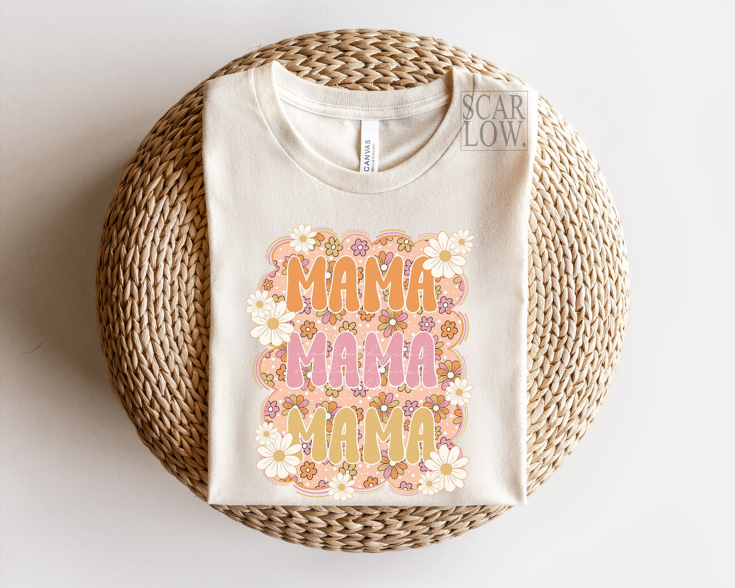 Mama Hippie Retro Floral PNG - Instant Download Sublimation Design, mama sublimation png, retro mama png, hippie mama png, floral mama png