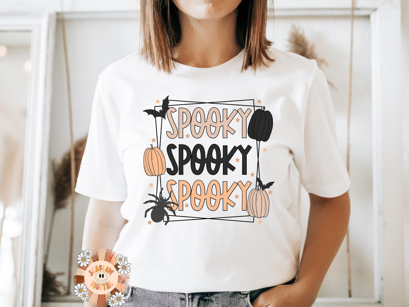 Spooky Halloween PNG Sublimation Design Download, Halloween png, spook ...