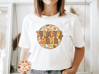 Thankful Mama PNG-Thanksgiving Sublimation Design Download-Thanksgiving Mommy and Me PNG, gobble png, fall mama png, mama sublimation design