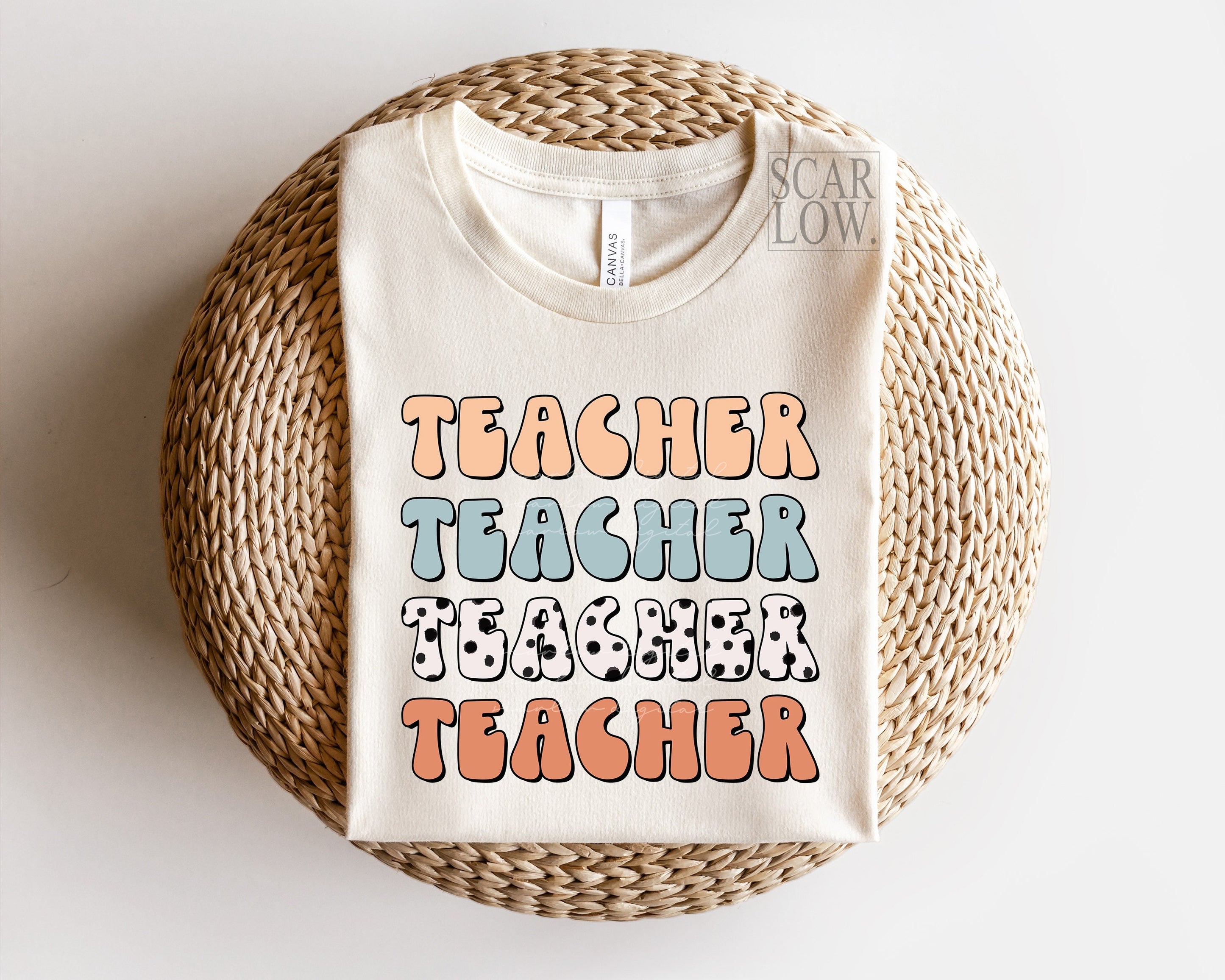 Boho Teacher PNG sublimation design download, png for teachers, educat ...