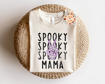 Spooky Mama PNG-Halloween Sublimation Design-Halloween mama png, mama sublimation, spooky season png, punk rock Halloween png designs