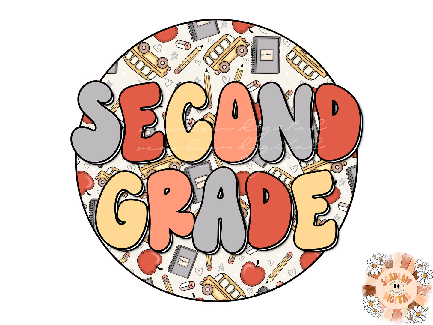 Second Grade PNG-Back To School Sublimation Design Download-Elementary school png, second grade teacher png, school sublimation, teacher png