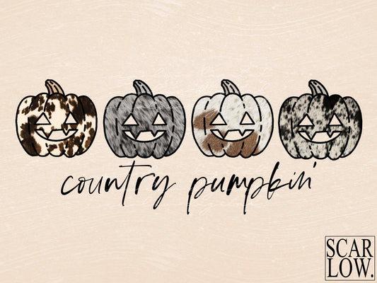 Country Pumpkin Western Fall PNG sublimation Design Download, western halloween png, country fall png, southern pumpkin png, country png
