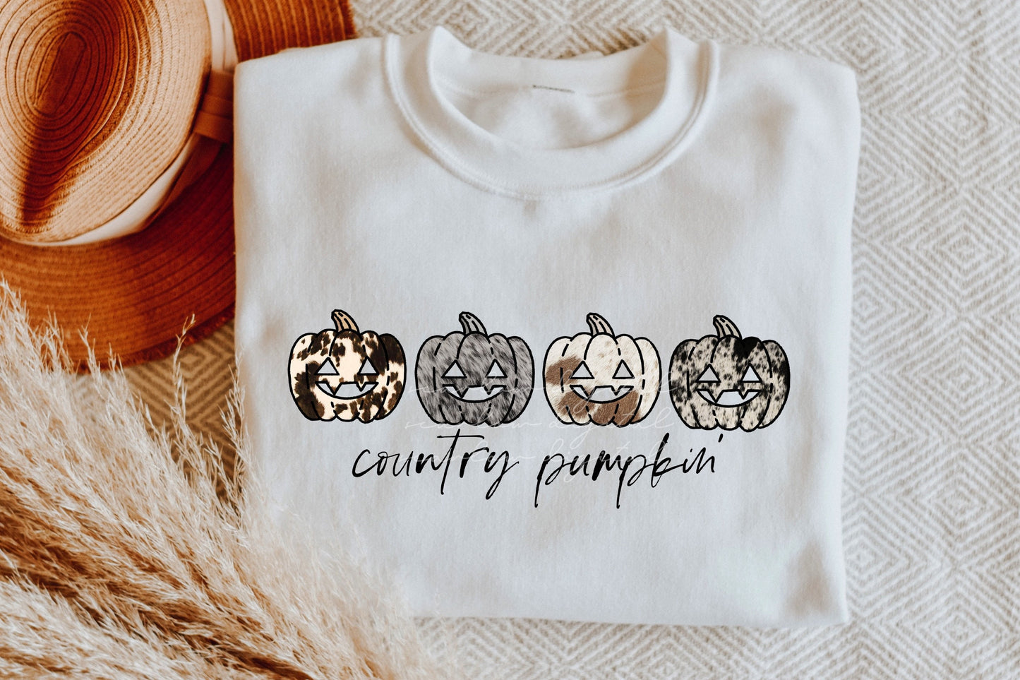 Country Pumpkin Western Fall PNG sublimation Design Download, western halloween png, country fall png, southern pumpkin png, country png