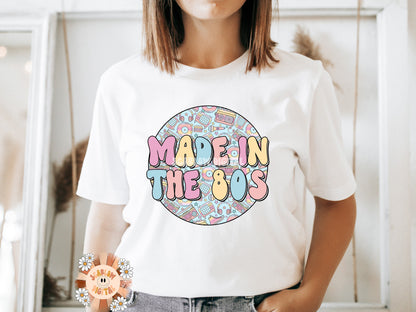 Made In The 80s PNG-Retro Sublimation Design Download-80s png design, retro sublimation, vintage png, throwback png, 80s png designs