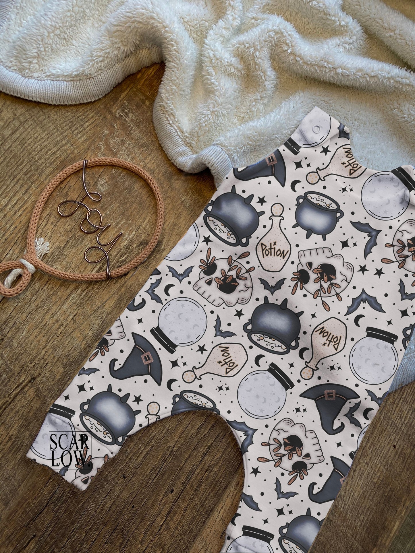Witchy Halloween Seamless Pattern Sublimation Design Download, Spooky Boho Halloween Seamless Pattern, Witchcraft Seamless Sublimation
