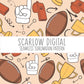 Seamless Football Pattern-Fall Sublimation Design Download-football sublimation, sports seamless, autumn seamless, football season designs
