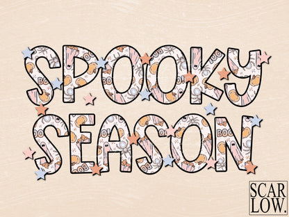 Spooky Season PNG-Sublimation Design Download-Halloween png, retro Halloween png, spooky sublimation, preppy sublimation designs, spooky png