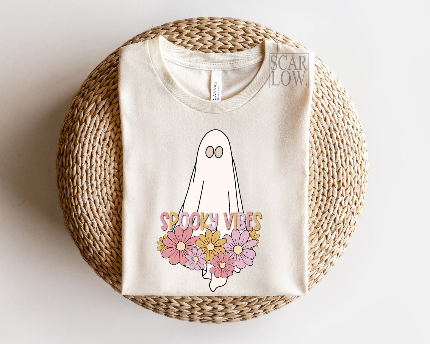 Spooky Season PNG-Sublimation Design Download-Floral Halloween png, ghost Halloween png, retro sublimation, fall sublimation, retro png