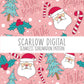 Seamless Christmas Pattern-Sublimation Design Download-christmas tree seamless, santa claus seamless, santa sublimation, christmas design