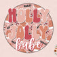 Holly Jolly Babe PNG-Christmas Sublimation Design Download- boho christmas png, mommy and me christmas png, santa claus png, holiday png