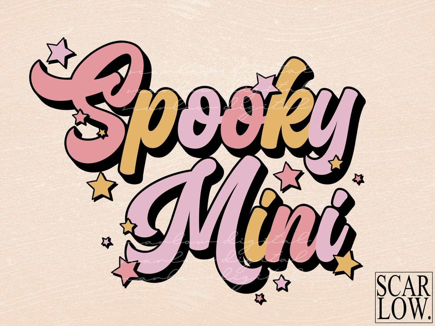 Spooky Mini PNG-Halloween Sublimation Design-Halloween mini png, mini sublimation, spooky season png, mommy and me Halloween png designs