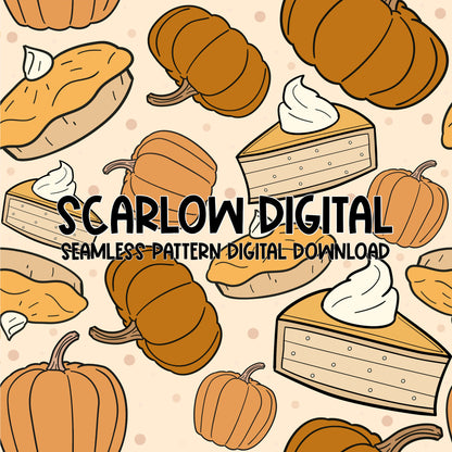 Seamless Thanksgiving Food Design-Sublimation Instant Download-Thanksgiving sublimation, fall seamless pattern, thankful seamless pattern