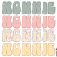 Nonnie PNG Print File For Sublimation or Print, boho nonnie png, retro sublimation, boho designs, vintage nonnie designs, Nonnie png designs