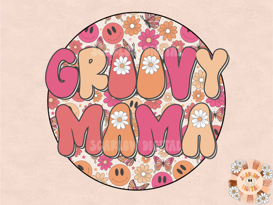 Groovy Mama Hippie PNG-Sublimation Instant Digital Design Download, hippie sublimation, retro sublimation, groovy sublimation, mama png