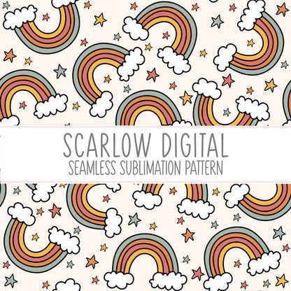 Seamless Rainbow Sublimation Pattern Digital Design Download, seamless boho pattern, seamless sublimation, repeating patterns, boho designs