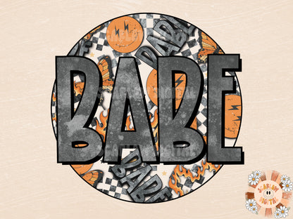 Rocker Babe PNG Sublimation Digital Design Download, edgy babe png, grunge babe png, summer babe png, hot babe png, retro babe png, babe png