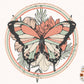Retro Butterfly PNG-Sublimation Digital Design Download-retro sublimation, butterfly png, floral bouquet png, summer sublimation, spring png