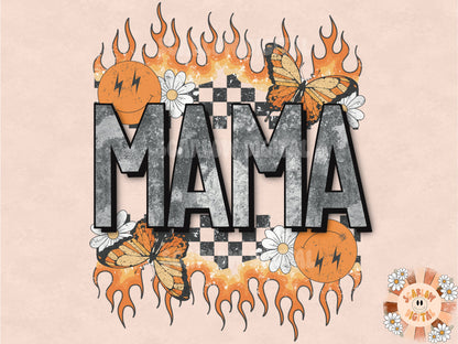 Rocker Mama PNG Sublimation Digital Design Download, edgy mama png, grunge mama png, summer mama png, hot mama png, retro mama png, mama png