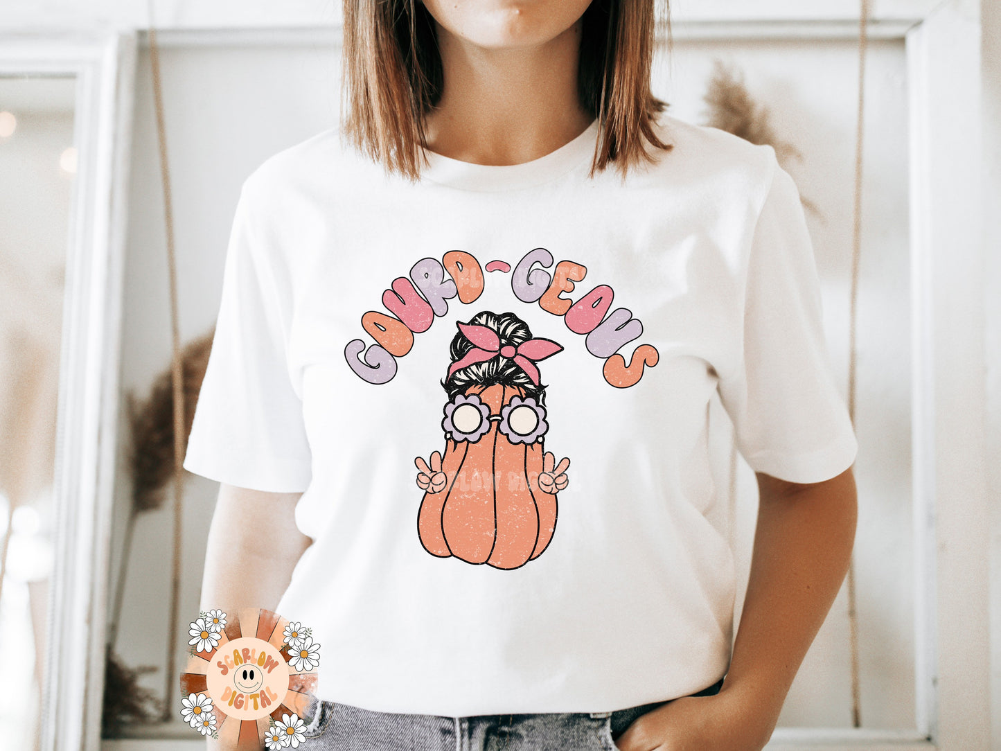Gourd-Geous Fall PNG-Sublimation Digital Design Download-fall women png, little girl png, Halloween png, retro fall png, boho sublimation