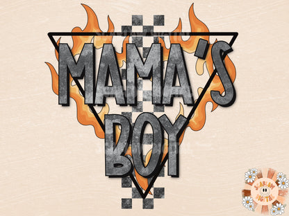 Mama's Boy PNG-Rocker Sublimation Digital Design Download-little boy png, boy sublimation, mama’s boy sublimation, boy mom png, edgy png