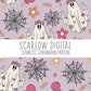 Groovy Ghost Seamless Pattern-Halloween Sublimation Digital Design Download-spooky seamless pattern, ghost sublimation, fall seamless file