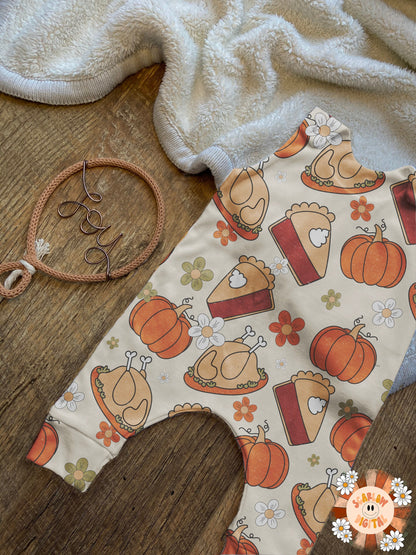 Thanksgiving Seamless Pattern-Fall Sublimation Digital Design Download-Pumpkin pie seamless file, pumpkin sublimation, fall seamless file