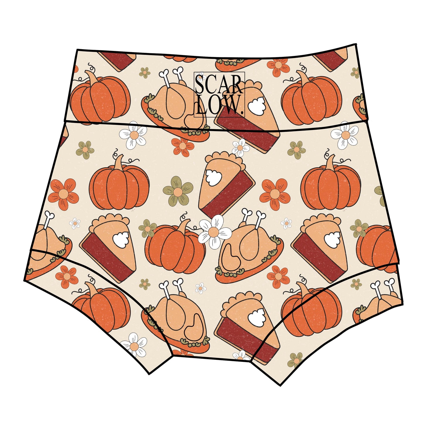 Thanksgiving Seamless Pattern-Fall Sublimation Digital Design Download-Pumpkin pie seamless file, pumpkin sublimation, fall seamless file