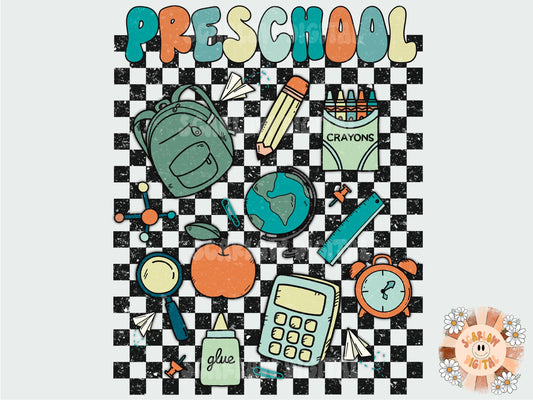 Preschool Rocker PNG-Back to School Sublimation Digital Design Download-edgy back to school png, little boy png, preschooler png, boy design