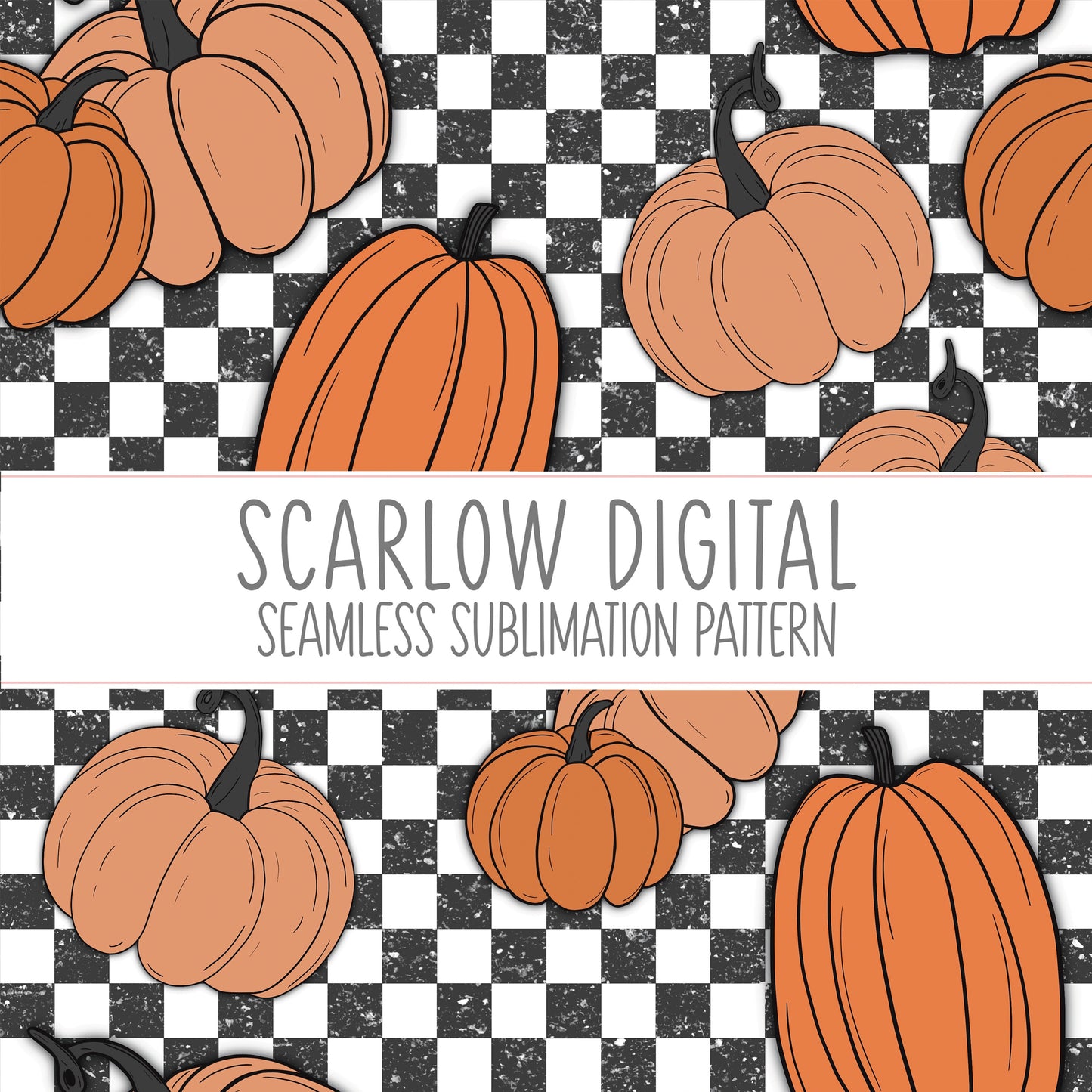 Pumpkin Seamless Pattern-Fall Sublimation Digital Design Download-pumpkin sublimation, fall seamless pattern, autumn sublimation designs