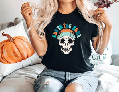 Bad to the Bone PNG Design-Skull Sublimation Digital Design Download-little boy png, rocker boy png, edgy boy png, Halloween png, spooky png design