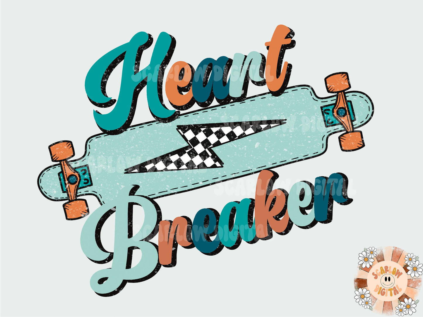 Heartbreaker PNG-Boy Sublimation Digital Design Download-skateboard png, little boy png, png for boys, retro boy png, retro sublimation png