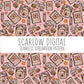 Back to School Seamless Pattern-Floral Girl Sublimation Digital Design Download-school girl seamless pattern, back to school sublimation