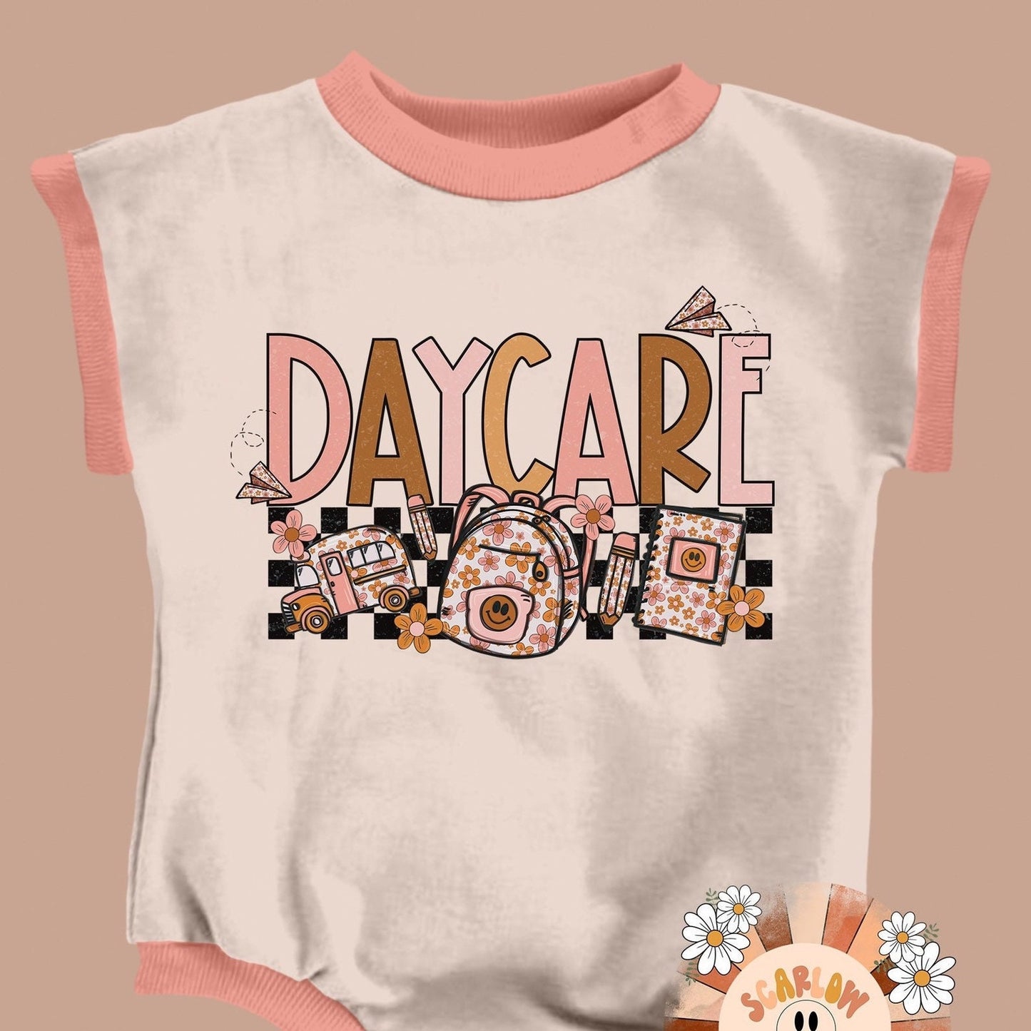 Daycare PNG-Girly Back to School Sublimation Digital Design Download- daycare girl png, back to school png, elementary school png